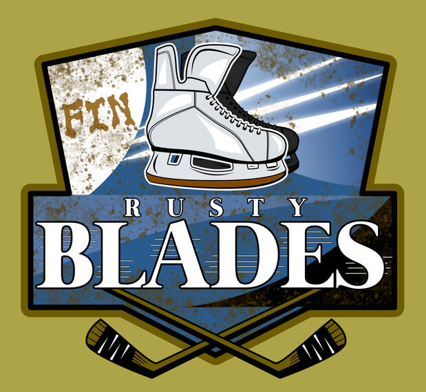 Rusty Blades - jääkiekkojoukkueen logo Rusty Blades - jääkiekkojoukkueen logo